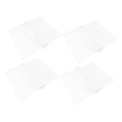 WOONEKY 8pcs Transparent Fish Tank Isolation Panel Modular for Breeding Separation Easy Installation Aquarium Divider Cups