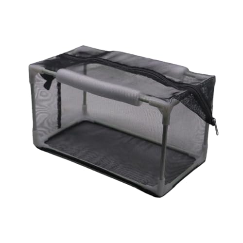 Generic Aquarium Breeder Net Isolation Box with Zipper Nylon Mesh for Fish Spawn Hatchery - size: 32x17x17cm