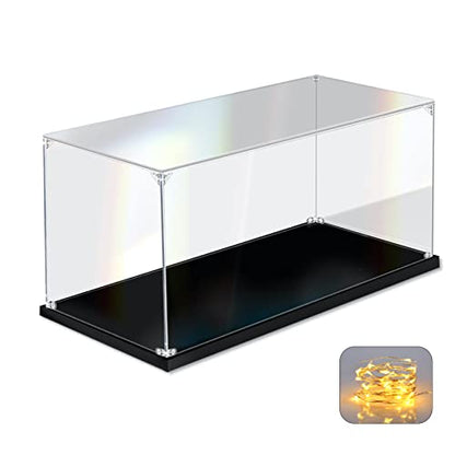KOLIPI Acrylic Display Case for Collectibles, Clear Display Box 12x8x8 in - size: 12x8x8 inches