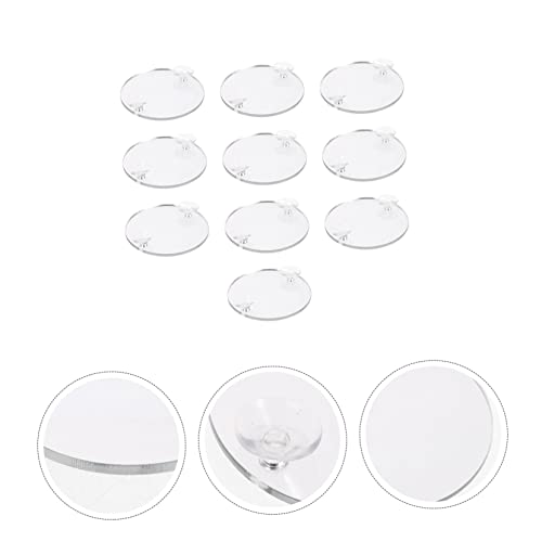 Garneck 10Pcs Betta Mirror with Suction Cups for Training and Play Tank Decor for Betta Fish Non Fading Design for Enhanced Aquatic Environment