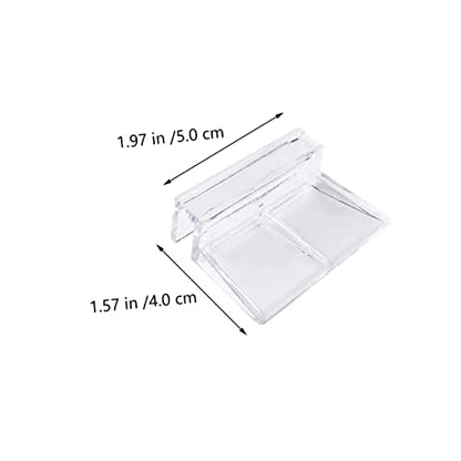 UKCOCO Acrylic Fish Tank Support Bracket Transparent Aquarium Cover Holder Easy Installation for Secure Lid Support for Aquatic Pets
