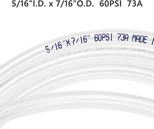 10ft x 5/16" ID Clear Vinyl Tubing, Flexible Hybrid PVC Tubing Hose, Lightweight Plastic Tube UV Chemical Resistant Vinyl Hose, BPA Free and Non Toxic - size: ID 5/16 INCH, style: 10 Feet