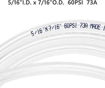 10ft x 5/16" ID Clear Vinyl Tubing, Flexible Hybrid PVC Tubing Hose, Lightweight Plastic Tube UV Chemical Resistant Vinyl Hose, BPA Free and Non Toxic - size: ID 5/16 INCH, style: 10 Feet