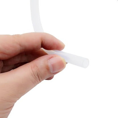 Silicone Tube 9/32"(7mm) ID x 3/8"(9mm) OD Clear Flexible Silicone Rubber Tubing Water Air Hose Pipe Transparent (3.3ft / 1m；7 x 9mm) - size: 7mm ID x 9mm OD