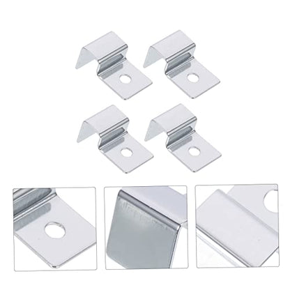 BESPORTBLE 20pcs Stainless Steel Fish Tank Lid Supports Aquarium Cover Holders for Glass Tanks Easy Installation Suitable for Various Aquatic Environments Elegant Design