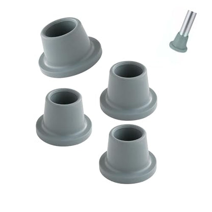 4-Pack Shower Chair Leg Caps, Replacement Rubber Feet for Bath Seats/Commodes and Transfer Benches, Non-Slip Rubber Suction Cup Feet with 1-1/8 in