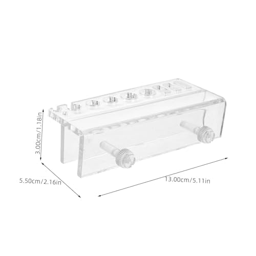 COLLBATH Fish Tank Cleaning Tool Holder Aquarium Plant Trimmer Wall-Mounted Rack Organizer