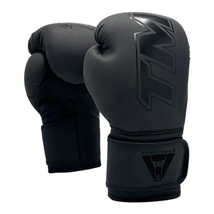 TMA Boxing Gloves for Women - Punching Bag Gloves, Training Boxing Equipment - Kickboxing & Muay Thai Gloves, Punching Gloves, Adult Boxing Gloves - color: Black, size: 10 OZ