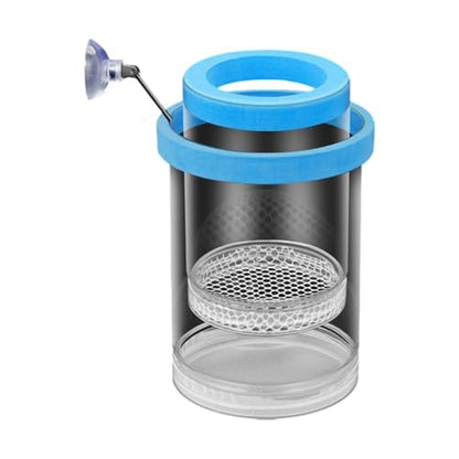 Floating Fish Breeding Box Net Design Safe Fish Habitat Isolation Tanks for Fry Shrimp Easy Setups Compacts - color: Blue, size: S