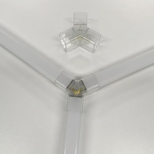 2 Pack Hexagon LED Garage Light Connectors, Y Honeycomb Light Tube Accessories, DIY Replacement Parts for Hexagon Garage Lighting System