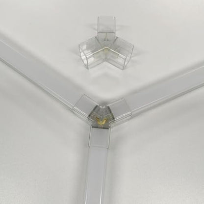 2 Pack Hexagon LED Garage Light Connectors, Y Honeycomb Light Tube Accessories, DIY Replacement Parts for Hexagon Garage Lighting System