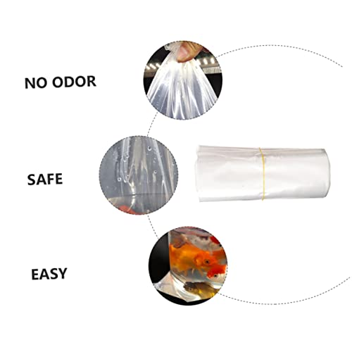 SMASOLO 50Pcs Leak Live Fish Transport Bags Plastic Bags for Shipping Display Transport Ldpe Material for Aquarium Use