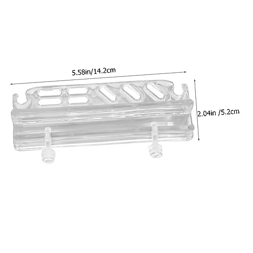 Abaodam Aquarium Tool Holder Acrylic Fish Tank Organizer Rack for Tweezers Scissors Storage for Aquascaping Tools Keeps Your Aquarium Clean