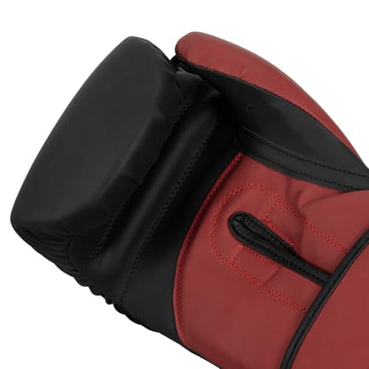 TITLE Boxing Conquest Training Boxing Gloves - color: Black/Red, size: 16 oz