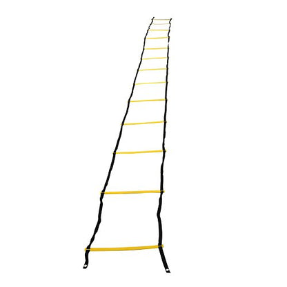 Dioche Speed Training Ladder, Portable Footwork Exercise Tackle for Football Soccer Sports (7m13 - Rung-Yellow)
