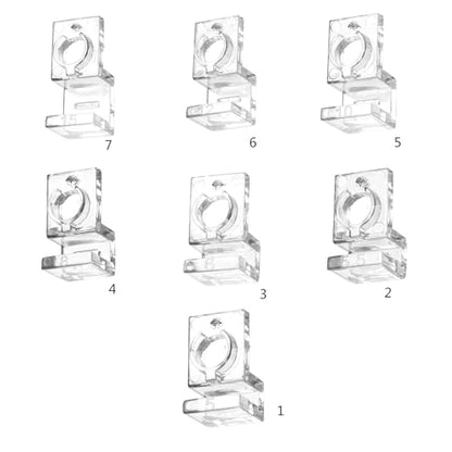 10pcs Aquarium Lid Support Bracket Fish Cover Holder Stand Fishtanks Cover Support Clamp Clips, Suitable for 5mm