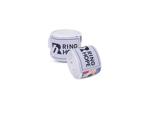 RingHope 180-Inch Boxing Hand Wraps – Money Dollar Print – Wrist & Knuckle Support for Boxing, MMA, Muay Thai & Kickboxing – Breathable Semi-Elastic Wraps