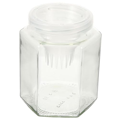 DECHOUS Glass Fish Bottle Portable Catching Fish Shrimp Tool Reusable Winter Outdoor Fishing Container