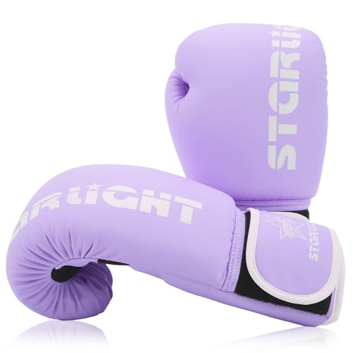 Boxing Gloves for Men Women, Sparring Training Punching MMA Kickboxing Boxing Gloves, Heavy Bag Workout Gloves for Boxing, Kickboxing, Muay Thai, MMA - color: purple, size: 12 oz