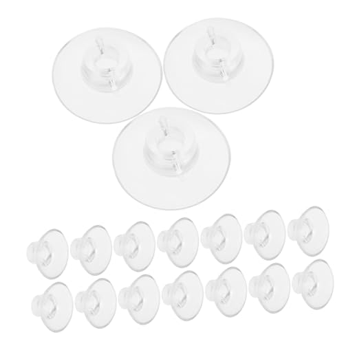 20 Pcs Adjustable Suction Cups for Fish Tank Transparent Plant Holder Aquarium Decorations Easy Installation for Moss Airline Tubing Shrimp Nests and Reptile Hammock