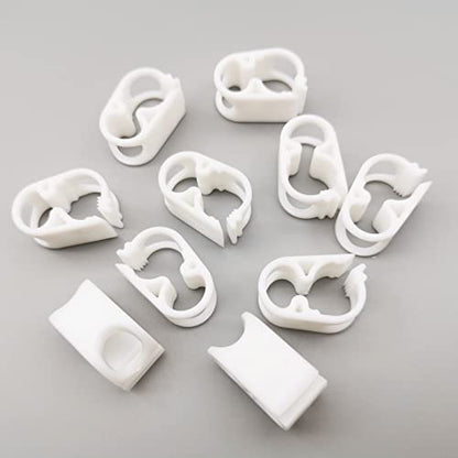 10PCS Plastic Tubing Clamps Adjustable Tube Clamp High Temperature Resistant Flow Control Hose Clip Laboratory Pinch Valve - size: for tube OD 1/8''-1/4'' (3-6mm)PBT