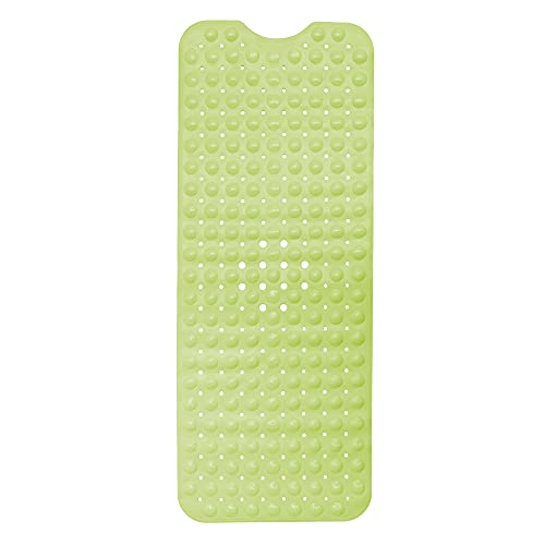 Bath Mat - Large Non Slip Bathtub & Shower Mat - Extra Long 40 x 16 Inch Bathroom Mats for Tub Nonslip Anti Slip Bathmats (40x16 Green) - color: Green