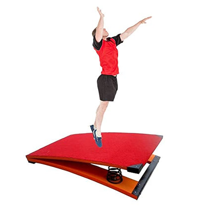 Junior Springboard Gymnastics Vaulting Training Equipment for Kids - 2 Springs Indoor Outdoor Home Floor Sport, Beginner Springboards