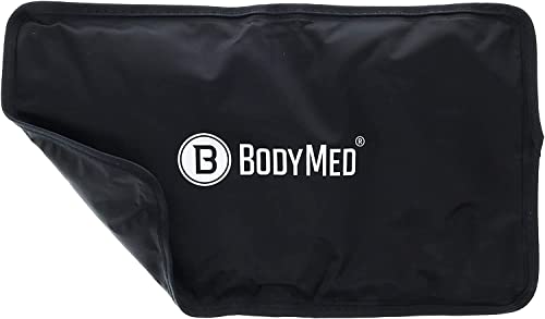 BodyMed Reusable Gel Ice Pack Cold Compress (2-Pack) for Back, Shoulder, Neck, & Knee - Professional Grade Cold Therapy for Injuries, Aches, Swelling, Bruises, Sprains - 12 in. x 7 in. (Half) - size: 12 in × 7 in (Half) (Pack of 2)