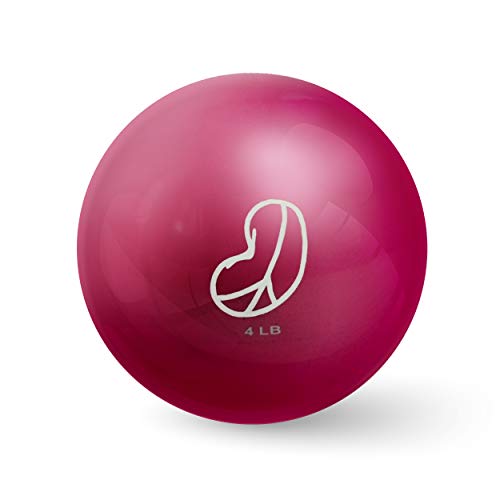 Bean Products Soft Weighted Balls for Exercise - Soft and Safe Workout Balls for Yoga, Rehab, Pilates and Fitness - Latex Free, Easy to Grip, Versatile Physical Therapy Exercise Ball - color: 4 Lbs-One Ball