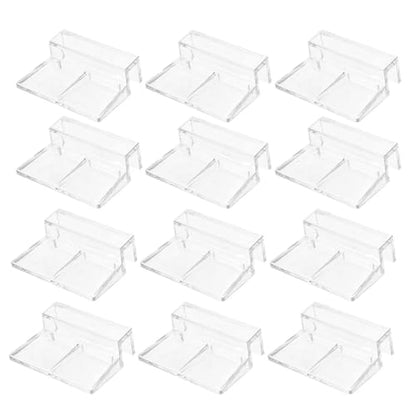 40 Pcs Aquarium Glass Cover Holders – Acrylic Support Clips for Rimless Fish Tank Lid