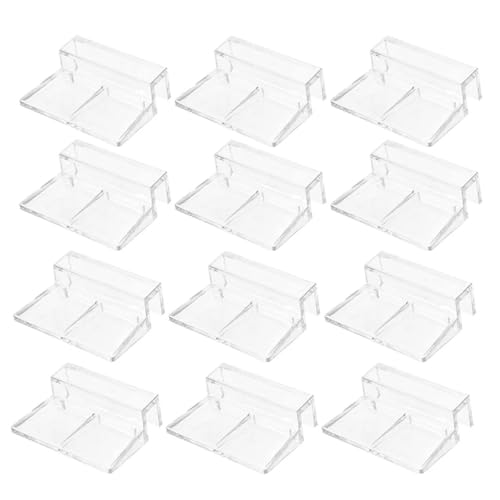 40 Pcs Aquarium Glass Cover Holders – Acrylic Support Clips for Rimless Fish Tank Lid