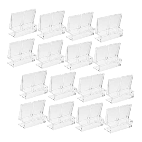 Happyyami 16pcs Aquarium Cover Bracket Fish Tank Stand Fish Tank Accessories Fish Aquarium Accessories Aquarium Glass Lid Clips Rimless Tank Lid Clips Fish Tank Cover Clips Glass Cover Clips