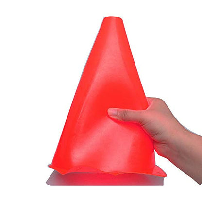 Alyoen 9 inch Traffic Cones, Plastic Sport Cones, Red Soccer Training Cones for Outdoor Activity & Festive Events (Sets of 10/15/ 20) - color: 10 Pack-Red