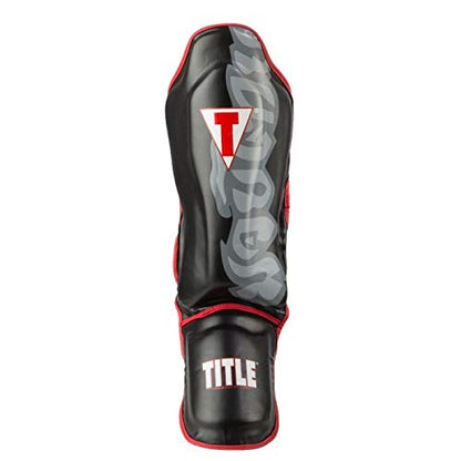 TITLE Boxing Muay Thai Pao Shin/Instep Guards V2 - Muay Thai Shin Guards, Shin Guards, Mma Shin Guards, Kickboxing Shin Guards, Shin Pads, Shin Guards Mma, Martial Arts Shin Guards, Muay Thai Shin Pad - size: Large