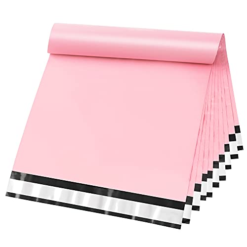 10x13 Shipping Bags 200 Pack - Waterproof Poly Mailers, Packaging Bags for Small Business, Tearproof Mailing Envelopes for Clothing Supplies, Self Seal Mailers Bags Light Pink - color: Light Pink, size: 10x13