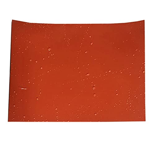 Goanilad Red/Black Silicone Rubber Sheet Plate, High Temperature Resistance 1mm 2mm 3mm 4mm 5mm 500x500mm Silikon Rubber Mat(Black,1) - color: Black, size: 1