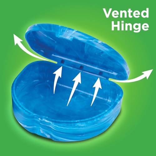 Practicon Marble Retainer Cases, Orthodontic Aligner Case, Mouth Guard Holder (3 Pack) (Blue) - color: Blue