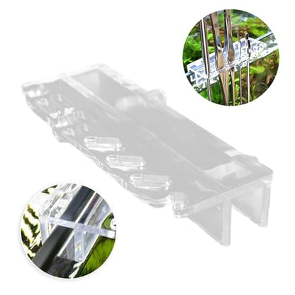 Multifunctional Aquarium Storage Rack Acrylic Tool Compartments for Fish Equipment Water Grass Tool Storage