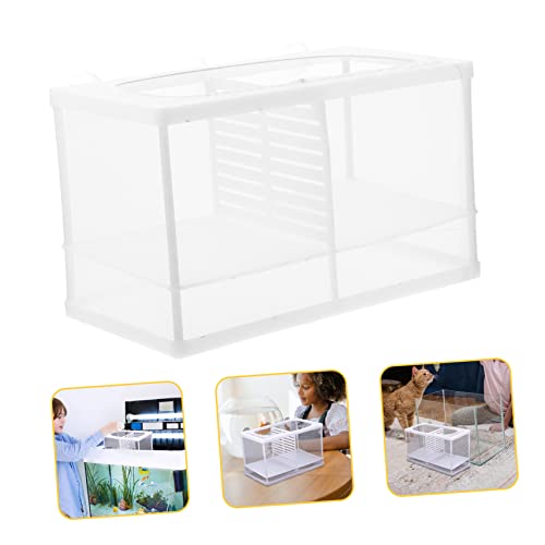 POPETPOP Fish Breeding Tank Cups Easy Install Aquarium Isolation Box for Hatching Betta and Guppy Fry Material for Rearing and
