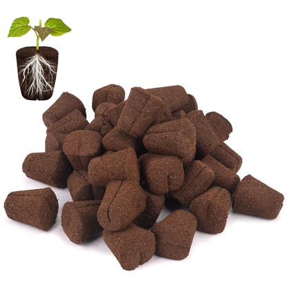 50 Pcs Grow Sponges,Replacement Plant Starter Plugs for Cuttings and Propagation,Great for Soil, Tray or Planting Pods, Promotes Herbs, Vegetables and Flowers Growth