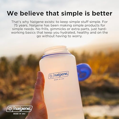 Nalgene Sustain 32 oz. Wide Mouth Water Bottle,(Pack of 6) - color: Clear, size: 32 Ounces (Pack of 6)