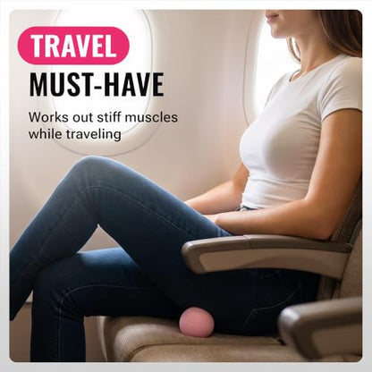 3 in 1 Massage Ball Set – 2.5", 1.9" & 1.2" Firm Silicone Balls for Myofascial Release, Trigger Point Therapy, Back & Foot Pain Relief, Face Fitness, Yoga, Deep Tissue Recovery (Pink) - color: Pink