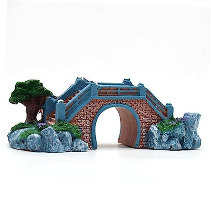 FOMIYES Realistic Resin Bridge for Aquarium Fish Tank Ornament Sturdy Elegant Easy to Clean for Both Freshwater Saltwater