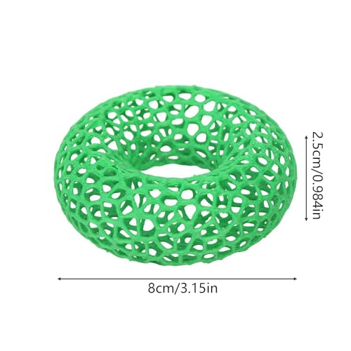 Shrimp Cave - anxlety Relief Secure Shelter, Round Hollow Design Fish Habitat, Submerged Breeding Tube Enclosure, Smooth Ceramic Material Hideaway | for Aquatic Pets Aquariums Tanks Betta Play Resting - color: Green