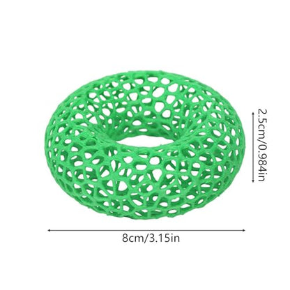 Shrimp Cave - anxlety Relief Secure Shelter, Round Hollow Design Fish Habitat, Submerged Breeding Tube Enclosure, Smooth Ceramic Material Hideaway | for Aquatic Pets Aquariums Tanks Betta Play Resting - color: Green