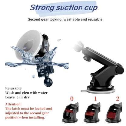 Replacement Suction Cup Mount Part, Suction Cup Bracket for GPS Ball Joint Flexible Mounting Disk Mount Windshield Dashboard Carplay Monitor GPS Suction Cup Mount for Garmin Mount