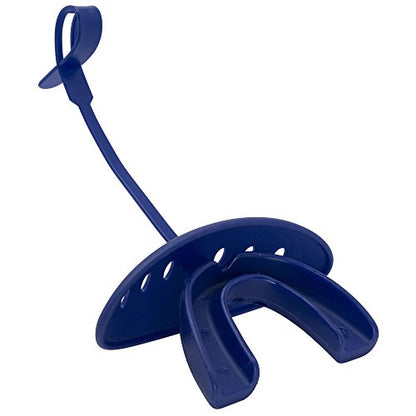 ADAMS USA 3-In-1 Lip Protector Varisty Mouth Guard with Strap - color: Royal Blue