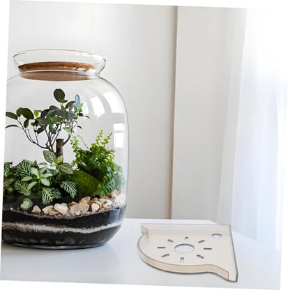 KESYOO Aquarium Corner Stand for Fish Tank Multi-functional Triangle Shelf Organizer for Desktop Storage of Fish Food Accessories Space-saving Design Transparent