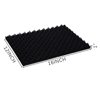 Aquarium Filter Media Bio Sponge Pad 16 x 12 x 1 inch, Fish Pond Foam Filter 20/30/40 ppi Set 3