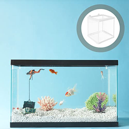 Yardwe Hatching Box for Aquarium Fish Breeding Mesh Incubation Kit Fish Isolation Box Easy Cleaning